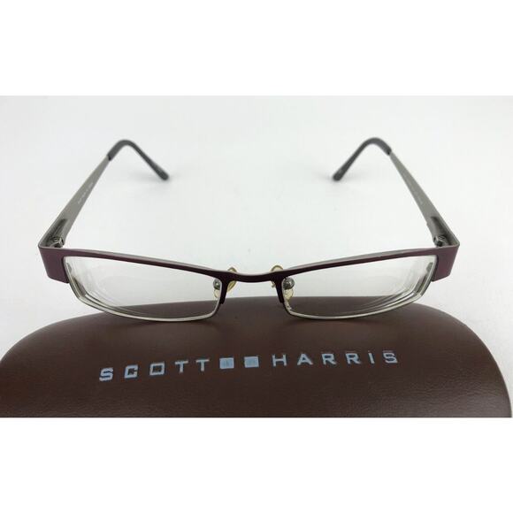 Scott Harris Europa SH-215 #2 Purple Eyeglass Frames 50-16 + Case Discontinued - Picture 8 of 8
